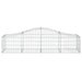 Schanskorven 7 St Gewelfd 200X50X40/60 Cm Gegalvaniseerd Ijzer 200 x 50 x 40/60 cm