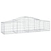 Schanskorven 8 St Gewelfd 200X50X40/60 Cm Gegalvaniseerd Ijzer 200 x 50 x 40/60 cm