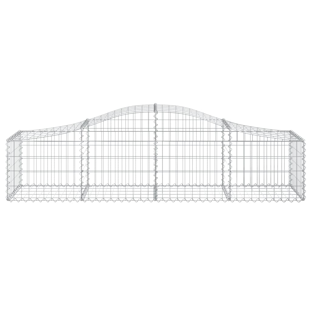 Schanskorven 8 St Gewelfd 200X50X40/60 Cm Gegalvaniseerd Ijzer 200 x 50 x 40/60 cm
