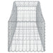Schanskorven 9 St Gewelfd 200X50X40/60 Cm Gegalvaniseerd Ijzer 200 x 50 x 40/60 cm