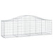 Schanskorven 6 St Gewelfd 200X50X60/80 Cm Gegalvaniseerd Ijzer 200 x 50 x 60/80 cm