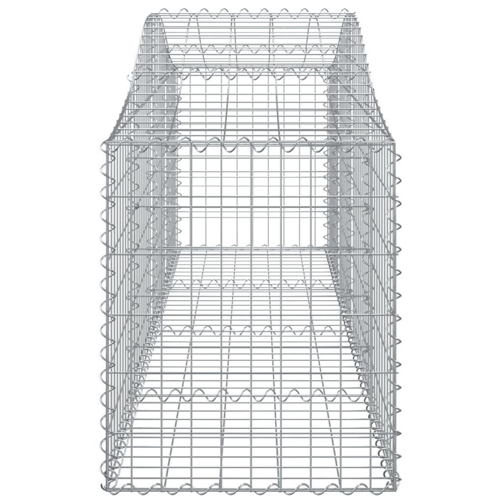 Schanskorven 6 St Gewelfd 200X50X60/80 Cm Gegalvaniseerd Ijzer 200 x 50 x 60/80 cm