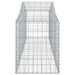 Schanskorven 6 St Gewelfd 200X50X60/80 Cm Gegalvaniseerd Ijzer 200 x 50 x 60/80 cm