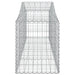 Schanskorven 10 St Gewelfd 200X50X60/80 Cm Gegalvaniseerd Ijzer 200 x 50 x 60/80 cm