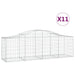 Schanskorven 11 St Gewelfd 200X50X60/80 Cm Gegalvaniseerd Ijzer 200 x 50 x 60/80 cm