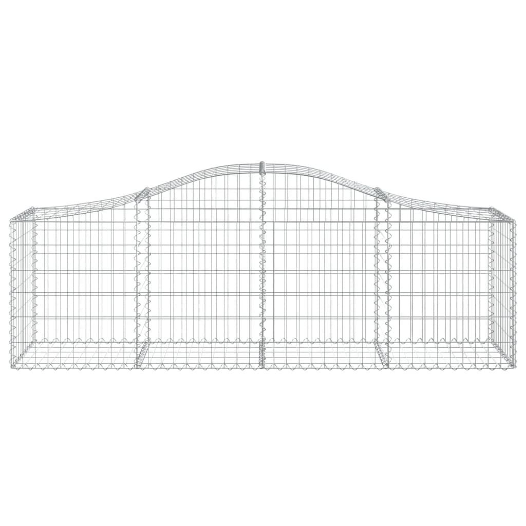Schanskorven 11 St Gewelfd 200X50X60/80 Cm Gegalvaniseerd Ijzer 200 x 50 x 60/80 cm