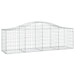 Schanskorven 12 St Gewelfd 200X50X60/80 Cm Gegalvaniseerd Ijzer 200 x 50 x 60/80 cm