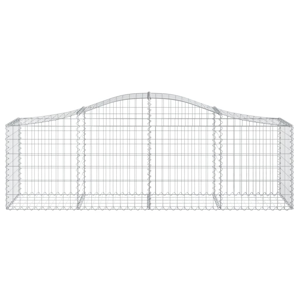 Schanskorven 12 St Gewelfd 200X50X60/80 Cm Gegalvaniseerd Ijzer 200 x 50 x 60/80 cm