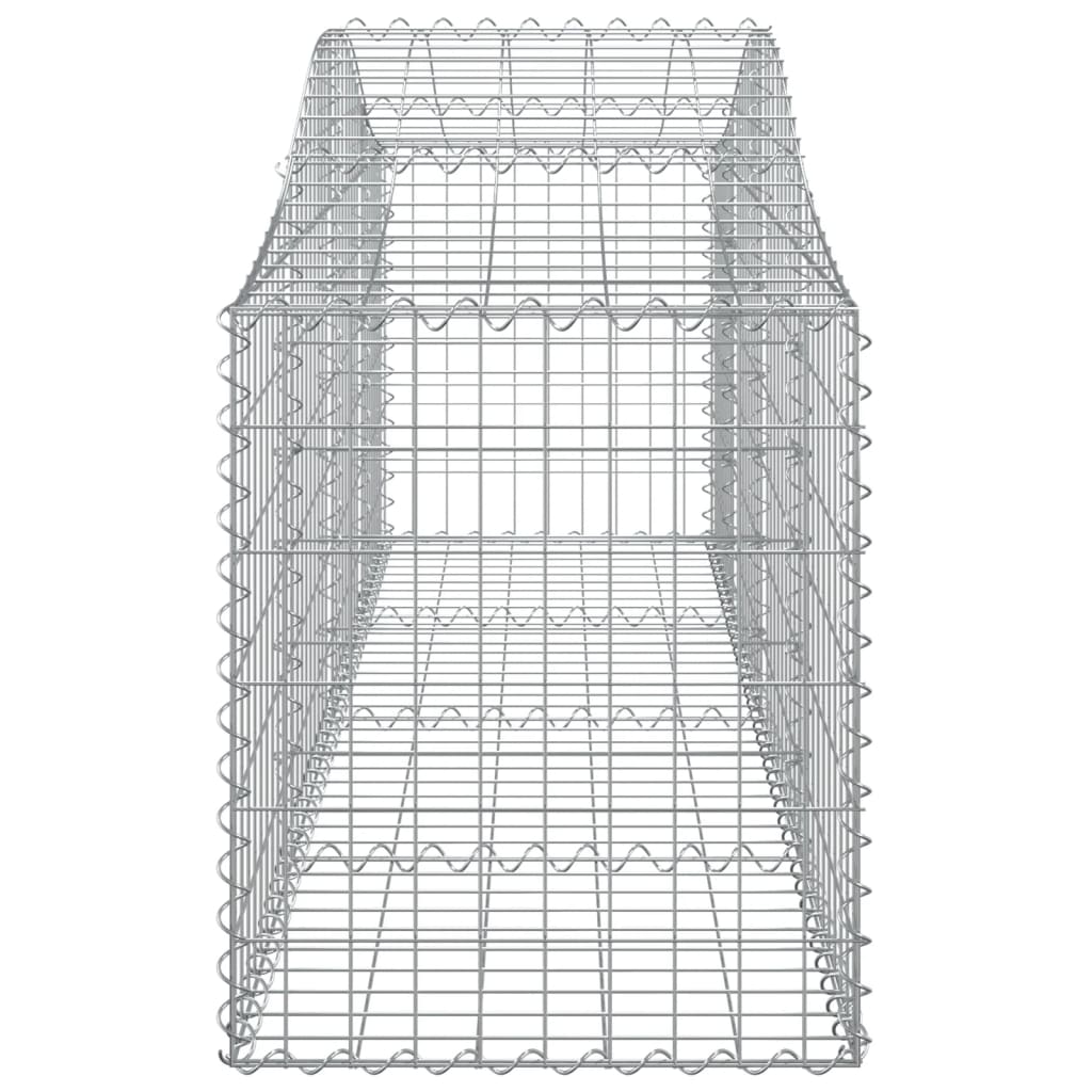 Schanskorven 12 St Gewelfd 200X50X60/80 Cm Gegalvaniseerd Ijzer 200 x 50 x 60/80 cm
