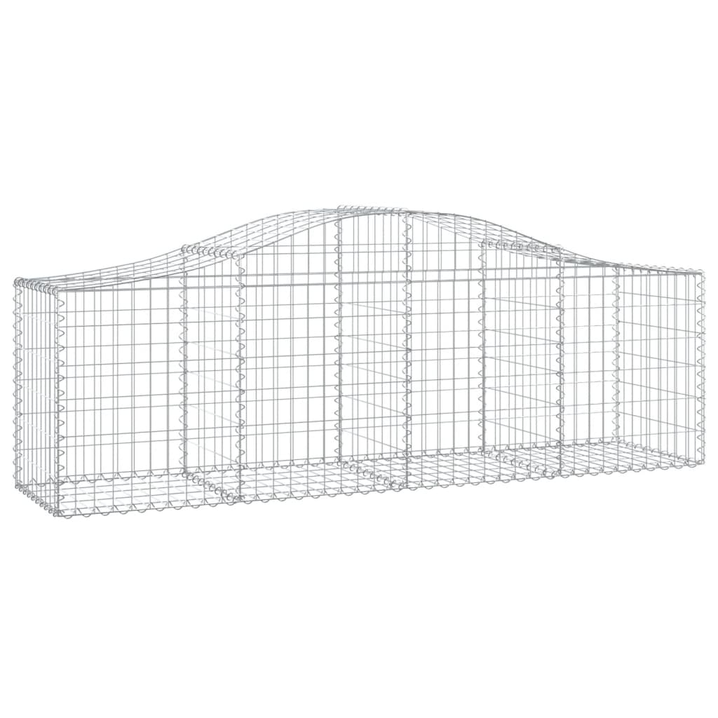 Schanskorven 13 St Gewelfd 200X50X60/80 Cm Gegalvaniseerd Ijzer 200 x 50 x 60/80 cm