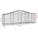 Schanskorven 13 St Gewelfd 200X50X60/80 Cm Gegalvaniseerd Ijzer 200 x 50 x 60/80 cm