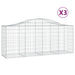 Schanskorven 3 St Gewelfd 200X50X80/100 Cm Gegalvaniseerd Ijzer 200 x 50 x 80/100 cm