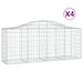 Schanskorven 4 St Gewelfd 200X50X80/100 Cm Gegalvaniseerd Ijzer 200 x 50 x 80/100 cm