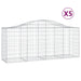 Schanskorven 5 St Gewelfd 200X50X80/100 Cm Gegalvaniseerd Ijzer 200 x 50 x 80/100 cm