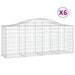 Schanskorven 6 St Gewelfd 200X50X80/100 Cm Gegalvaniseerd Ijzer 200 x 50 x 80/100 cm