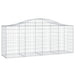 Schanskorven 9 St Gewelfd 200X50X80/100 Cm Gegalvaniseerd Ijzer 200 x 50 x 80/100 cm
