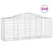 Schanskorven 10 St Gewelfd 200X50X80/100 Cm Ijzer 200 x 50 x 80/100 cm