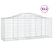 Schanskorven 12 St Gewelfd 200X50X80/100 Cm Ijzer 200 x 50 x 80/100 cm