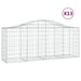 Schanskorven 13 St Gewelfd 200X50X80/100 Cm Ijzer 200 x 50 x 80/100 cm