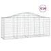 Schanskorven 14 St Gewelfd 200X50X80/100 Cm Ijzer 200 x 50 x 80/100 cm