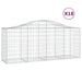 Schanskorven 18 St Gewelfd 200X50X80/100 Cm Ijzer 200 x 50 x 80/100 cm