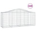 Schanskorven 20 St Gewelfd 200X50X80/100 Cm Ijzer 200 x 50 x 80/100 cm