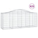 Schanskorven 25 St Gewelfd 200X50X80/100 Cm Ijzer 200 x 50 x 80/100 cm