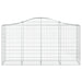Schanskorven 6 St Gewelfd 200X50X100/120 Cm Ijzer 200 x 50 x 100/120 cm