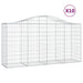Schanskorven 10 St Gewelfd 200X50X100/120 Cm Ijzer 200 x 50 x 100/120 cm