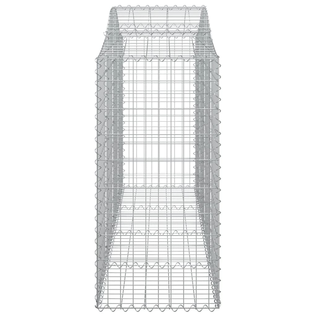 Schanskorven 10 St Gewelfd 200X50X100/120 Cm Ijzer 200 x 50 x 100/120 cm