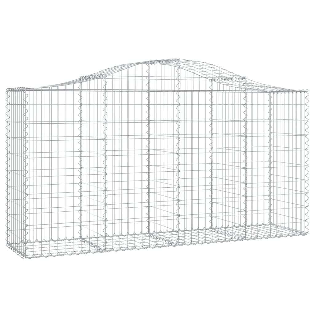 Schanskorven 11 St Gewelfd 200X50X100/120 Cm Ijzer 200 x 50 x 100/120 cm