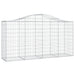 Schanskorven 11 St Gewelfd 200X50X100/120 Cm Ijzer 200 x 50 x 100/120 cm