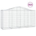 Schanskorven 15 St Gewelfd 200X50X100/120 Cm Ijzer 200 x 50 x 100/120 cm