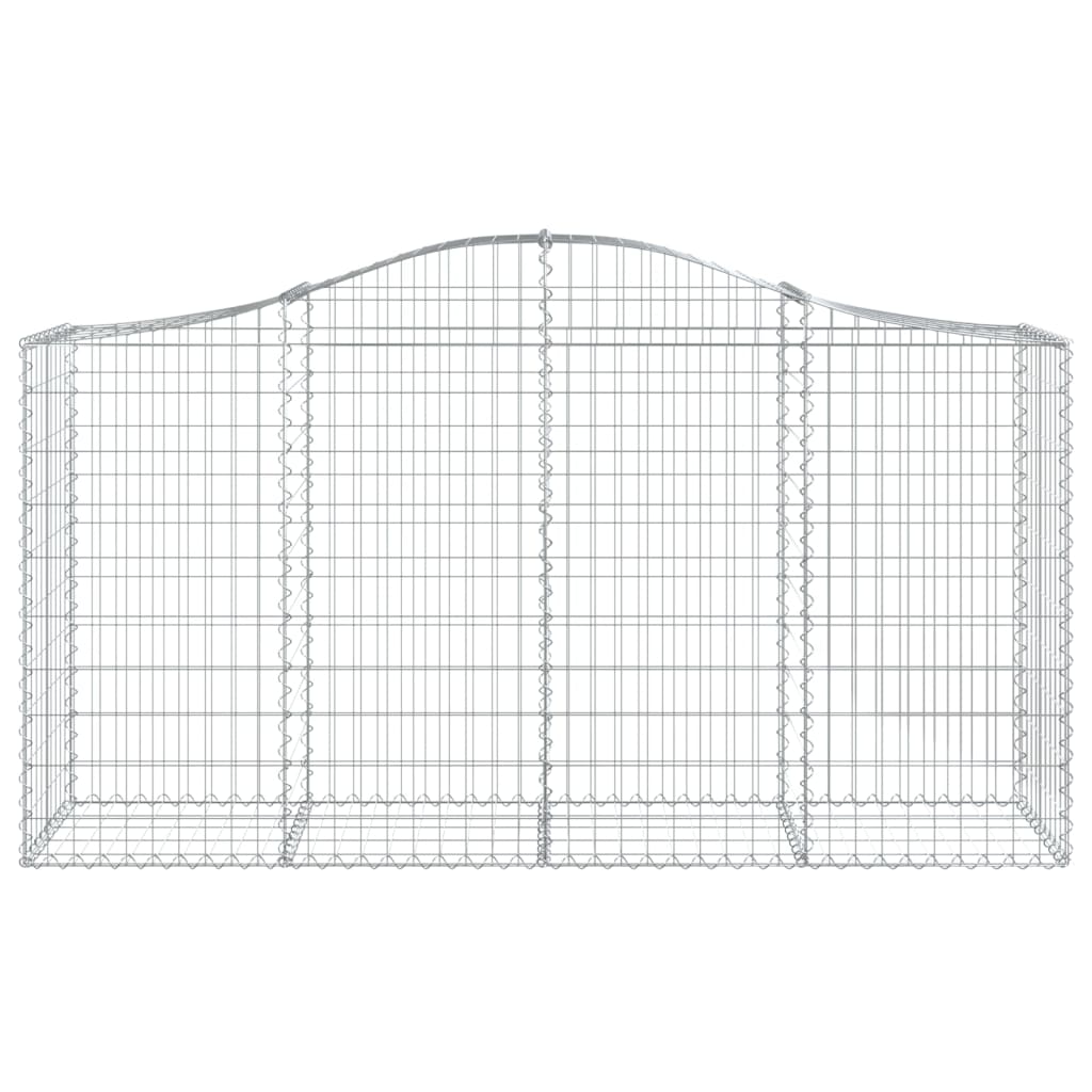 Schanskorven 15 St Gewelfd 200X50X100/120 Cm Ijzer 200 x 50 x 100/120 cm