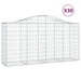 Schanskorven 30 St Gewelfd 200X50X100/120 Cm Ijzer 200 x 50 x 100/120 cm