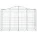 Schanskorven 3 St Gewelfd 200X50X120/140 Cm Ijzer 200 x 50 x 120/140 cm