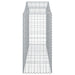 Schanskorven 5 St Gewelfd 200X50X120/140 Cm Ijzer 200 x 50 x 120/140 cm