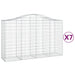 Schanskorven 7 St Gewelfd 200X50X120/140 Cm Ijzer 200 x 50 x 120/140 cm