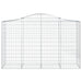 Schanskorven 8 St Gewelfd 200X50X120/140 Cm Ijzer 200 x 50 x 120/140 cm