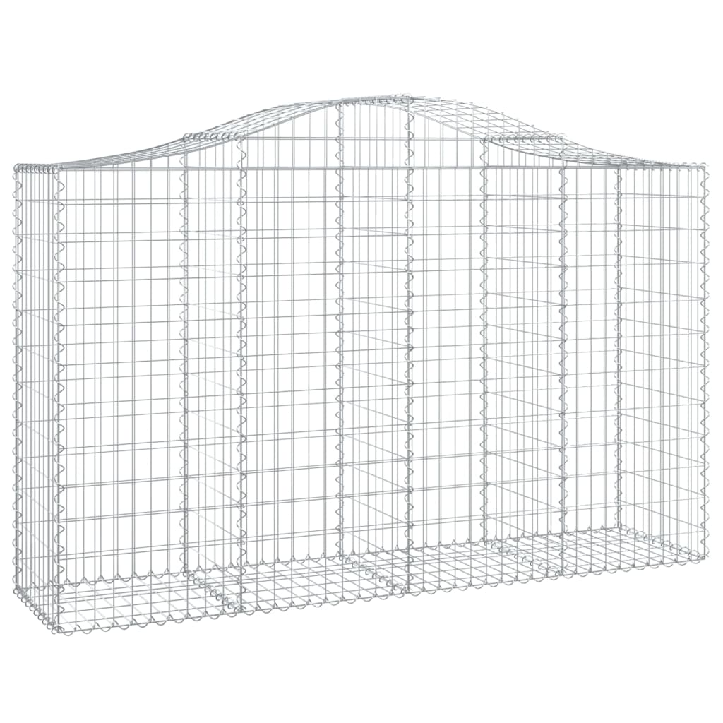 Schanskorven 10 St Gewelfd 200X50X120/140 Cm Ijzer 200 x 50 x 120/140 cm