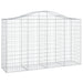 Schanskorven 10 St Gewelfd 200X50X120/140 Cm Ijzer 200 x 50 x 120/140 cm