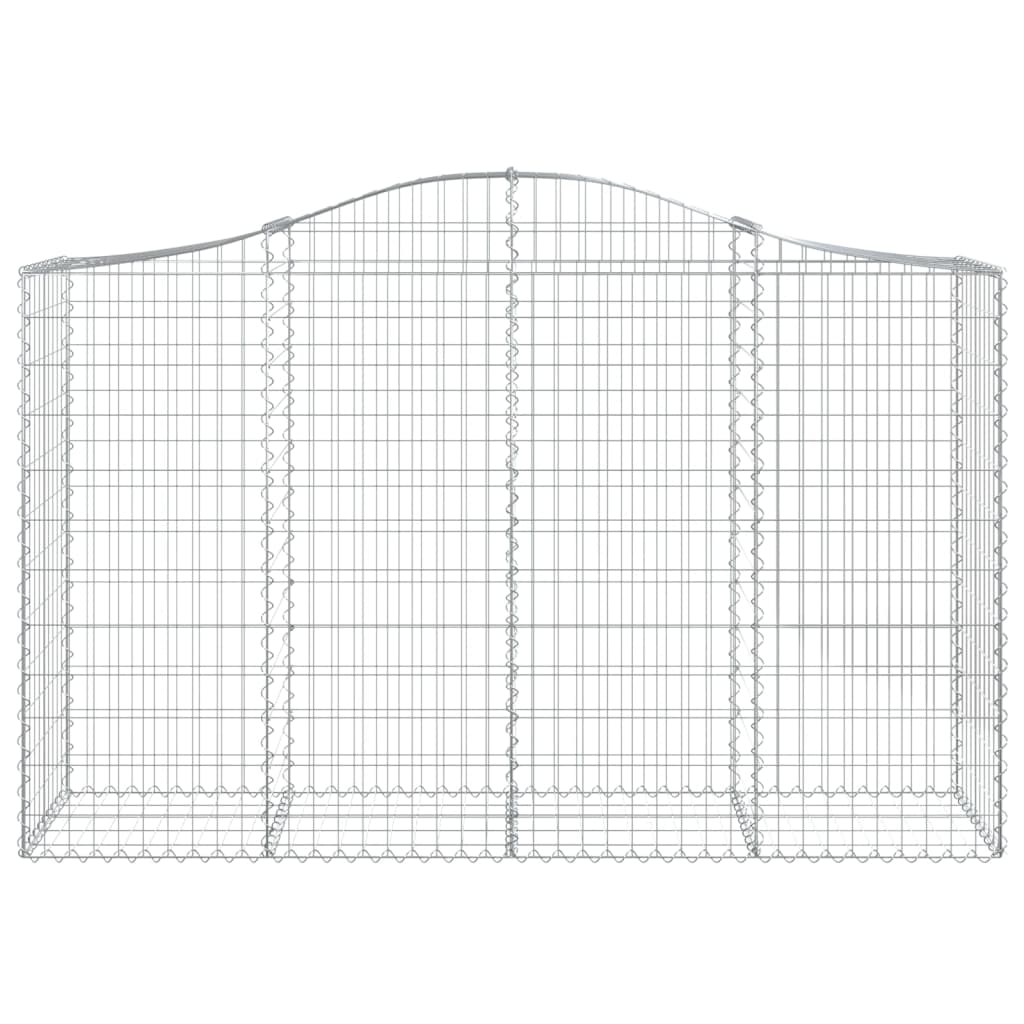 Schanskorven 10 St Gewelfd 200X50X120/140 Cm Ijzer 200 x 50 x 120/140 cm