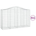 Schanskorven 11 St Gewelfd 200X50X120/140 Cm Ijzer 200 x 50 x 120/140 cm