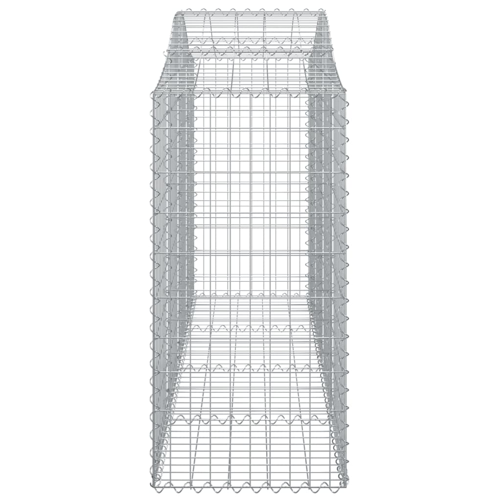 Schanskorven 12 St Gewelfd 200X50X120/140 Cm Ijzer 200 x 50 x 120/140 cm