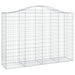 Schanskorven 2 St Gewelfd 200X50X140/160 Cm Ijzer 200 x 50 x 140/160 cm