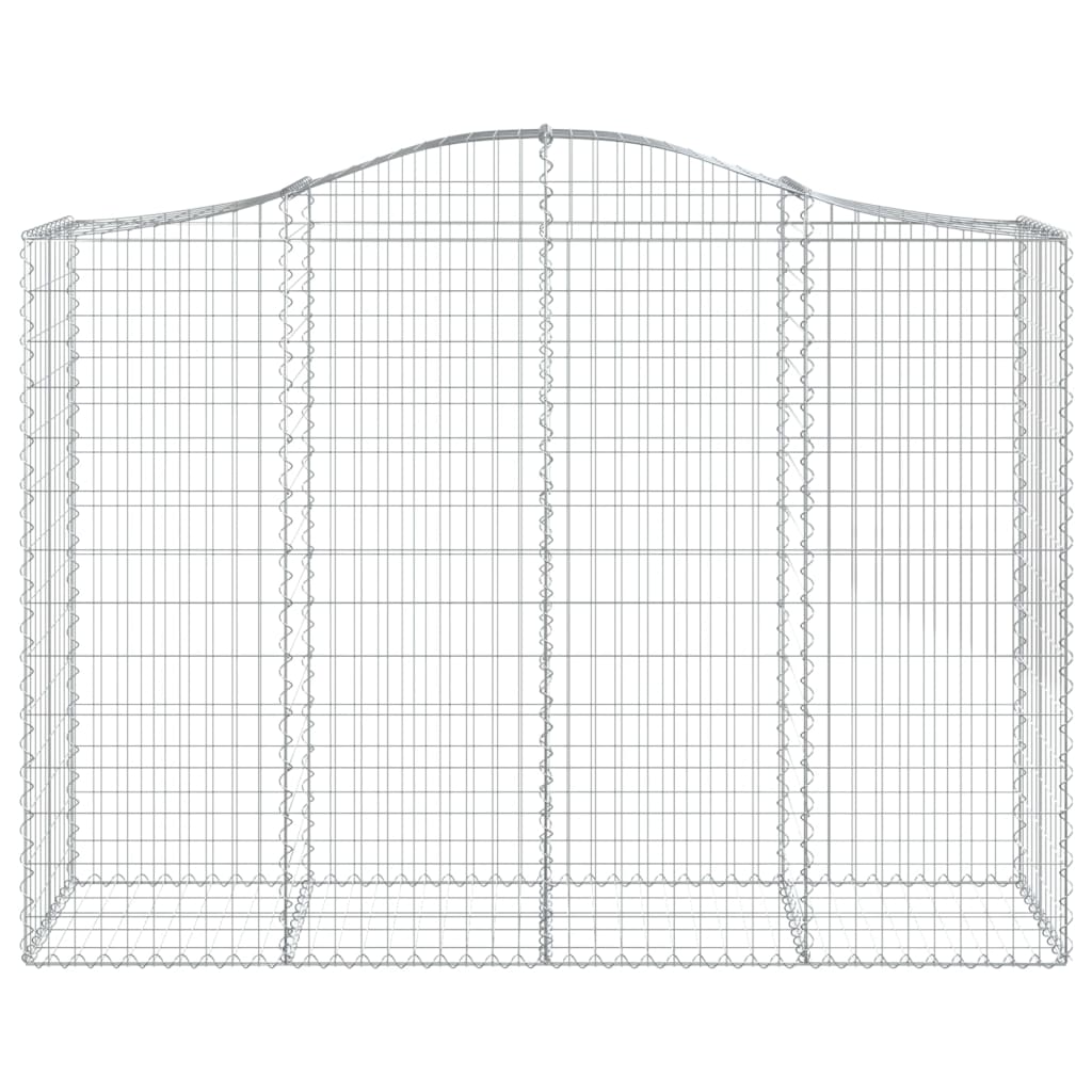 Schanskorven 2 St Gewelfd 200X50X140/160 Cm Ijzer 200 x 50 x 140/160 cm