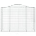 Schanskorven 2 St Gewelfd 200X50X140/160 Cm Ijzer 200 x 50 x 140/160 cm