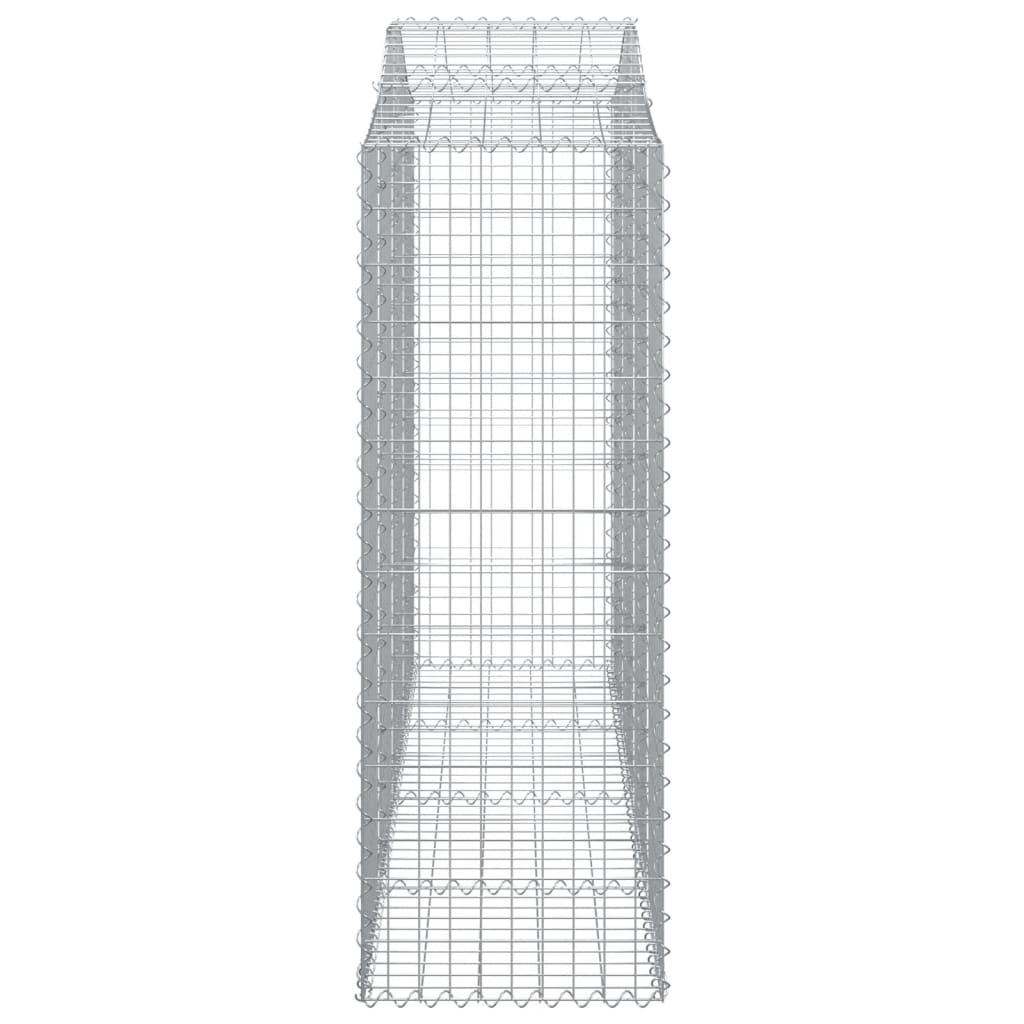 Schanskorven 3 St Gewelfd 200X50X140/160 Cm Ijzer 200 x 50 x 140/160 cm