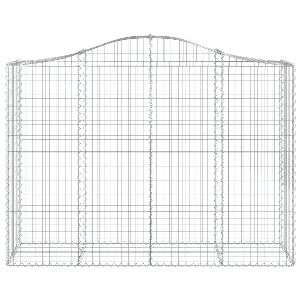 Schanskorven 4 St Gewelfd 200X50X140/160 Cm Ijzer 200 x 50 x 140/160 cm