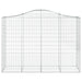 Schanskorven 5 St Gewelfd 200X50X140/160 Cm Ijzer 200 x 50 x 140/160 cm